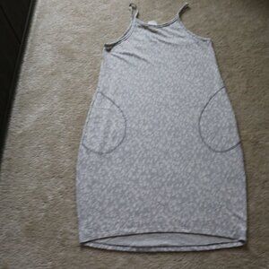 Freeloader Light Gray Patterned Mini Dress